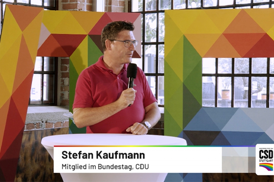 CSD Stuttgart 2020 &bull; Online-Pride TALK: &amp;quot;Dr. Stefan Kaufmann&amp;quot;